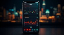A Mobile Trading App Interface, Allowing Professionals To Manage Portfolios On The Go With Ease.