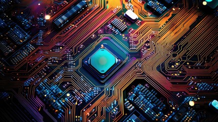 digital technology texture background illustration innovation futuristic, modern abstract, data netw