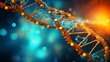 Anti-Aging Therapy DNA strands with telomeres highlight wellness