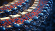 Ribosomal Assembly Line A 3D render of ribosomes syn