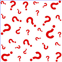 Red Question Marks Pattern