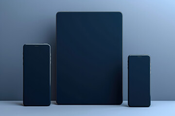 Smartphone screen technology mobility blank phone display design communication digital