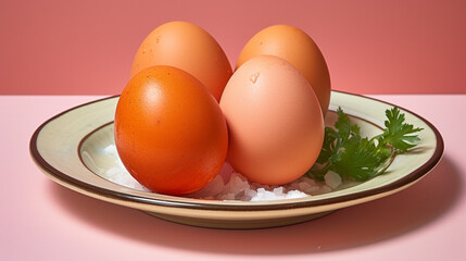 Poster - eggs in a bowl