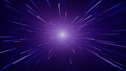 Wall Mural - beautiful purple abstract background with glowing lines, generative ai