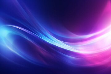 Wall Mural - blue and pink abstract background with waves, futuristic glowing background, generative ai