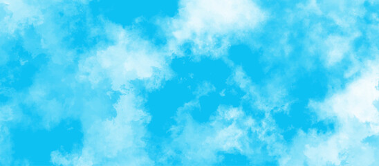 Wall Mural - gradient light white sky background with fluffy clouds .Nature landscape in environment day horizon skyline view .cloudy in sunshine calm bright winter air background .