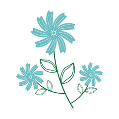 Wall Mural - Easter Flower with Leaves