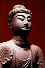 Museum Of Vietnamese History. Amitabha Buddha. Ly Dynasty, 11 Th Century. Replica.  Ho Chi Minh City. Vietnam.