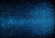 © Fahim - Blue digital binary data on computer screen background
