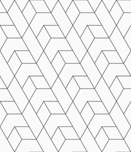 Vector Seamless Pattern. Repeating Geometric Diagonally Arranged Tiles. Modern Stylish Texture. Linear Vector Pattern. Vector Monochrome Background.