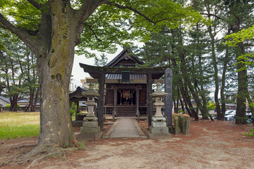 Canvas Print - 山形 山居倉庫 三居稲荷神社