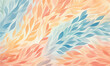 watercolor seamless pattern with pink green blue leaves