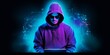 © xartproduction - hacker on black and neon background