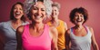 © xartproduction - Middle aged women in sportswear enjoying fun dance