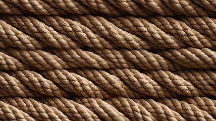 Wall Mural - interweaving of brown ropes, background, texture of laces, surface of the material