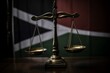 Justice scales reveal income gap in South Africa. Generative AI