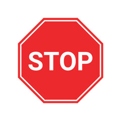 Wall Mural - stop sign, traffic road sign