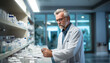 © Katrin_Primak - Real photo, high definition, a male pharmacist is compouding medicine inside a pharmacy