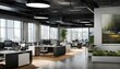 © happy Wu  - モダンな明るいオフィススペース｜modern bright office space. Generative AI