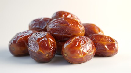 Sticker - Dates fruit isolated on white background. Selective focus and shallow depth of field.