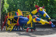 Khmelnitsky. Ukraine.Children's fairytale play attractions in the central recreation park