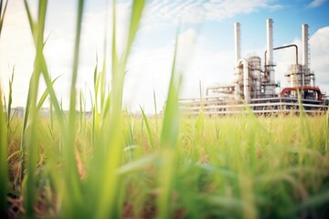 field of sugarcane with a focus on potential bioethanol