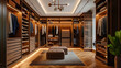 A picture of a wardrobe with customized solutions that emphasize the individual style of the owner