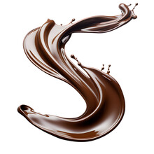 A Chocolate Swirl In The Shape Of A Letter S