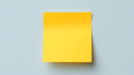 Blank paper note on gray background, top view generated AI