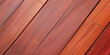 Mahagoni Holzwand mit Struktur Holzmuster im diagonal Querformat für Banner, ai generativ