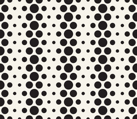 Wall Mural - Vector seamless pattern. Repeating geometric elements. Stylish monochrome background design.