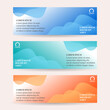 © Gaaz Design - Set of modern wavy banner vector design
