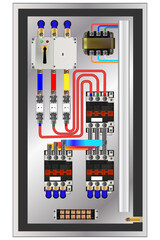 Wall Mural - Control Panel. Production control panel and control of computer devices. 