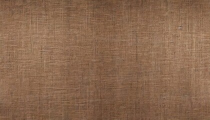 Wall Mural - brown linen fabric texture background seamless pattern of natural textile illustration