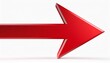 red straight 3d arrow right png illustration