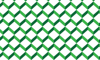 Poster - abstract seamless geometric green wave line pattern.