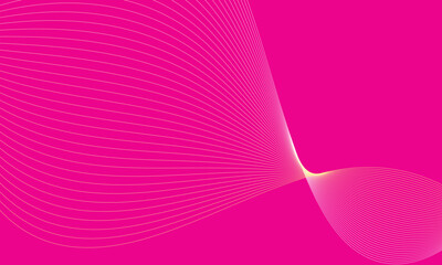 Wall Mural - abstract seamless geometric thin wave line with pink.