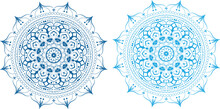 Decorative Mandala Design Circular Flower Free Vector Illustration.
