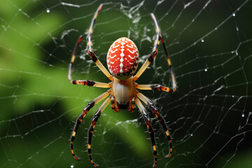 spider on a web. Generative Ai