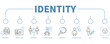 Identity banner web icon vector illustration concept