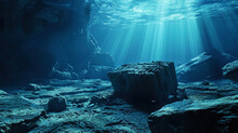 The Mysterious Artifact At The Bottom Of The Ocean, Like A Lost Relic, Life In The Light Of Underw