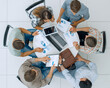 © ASDF - top view.business team making a financial report