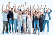 © ASDF - large group of various happy young people
