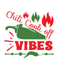 Canvas Print - Chili Cook off vibes svg