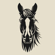 © natbasil - Horse's head farm animal black color