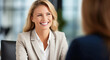 © Login - Meeting with a friend at a business lunch. Business people at a business meeting. Successful negotiations. Interview with a job applicant. Colleagues are discussing something. Illustration for design.