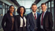 © amila - Confidence multi ethnic multi diverse group of office business people standing and posing together,