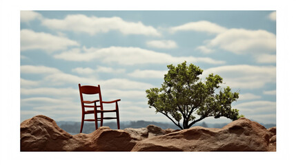 Wall Mural - lifeguard tower in the beach high definition photographic creative image