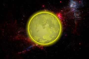 Wall Mural - moon. the elements of this image furnished by nasa.