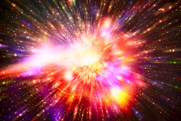 Wall Mural - colorful lights. splash. the elements of this image furnished by nasa.